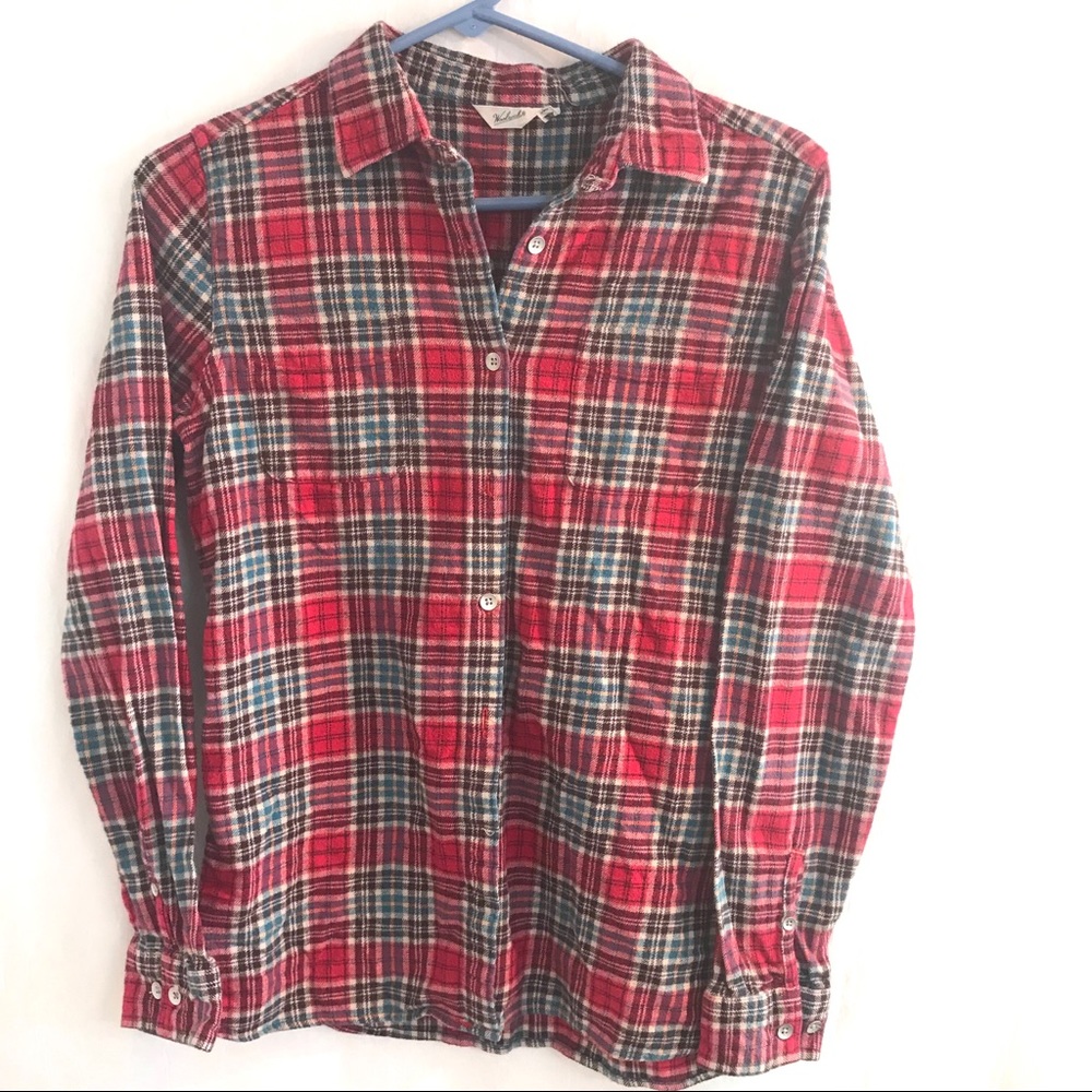 Women's Woolrich Flannel Button Up Shirt Size M
